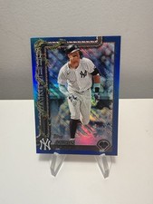 2025 Topps Holiday - Aaron Judge #H161 Holiday Blue Metallic Glitter