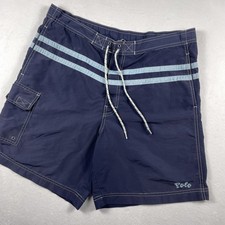 Vtg Y2K Polo Sport Ralph Lauren Swim Trunks Mens Medium Blue Board Shorts Surf