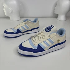 New!!! Adidas Forum Low CL Men’s 10 Cream White Lucid Blue Retro