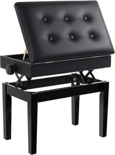 Piano Stool Single Seat Keyboard Bench Dressing Table Stool with Storage Padded