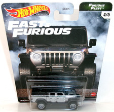 2021 HOT WHEELS PREMIUM FAST & FURIOUS FURIOUS FLEET 4/5 SILVER JEEP GLADIATOR