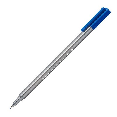 Staedtler Triplus Fineliner blau 334-3, in Dreikantform