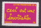 FRANCE 2008: message "this is an invitation" self-adhesive 204 / 3760: NEW **LUXURY