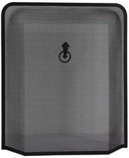 Black Fire Guard for Fireplace, Open Fire, Log Burner. Safe Spark Screen Firegua