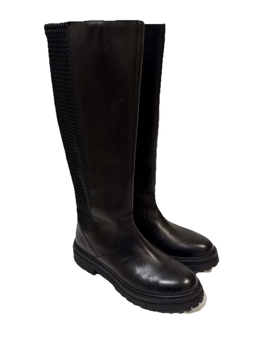 Geox Leather Upper Low (1-1.9 in) Heel Height Boots for  display picture 1