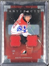 Connolly, Brett - 2013-14 Upper Deck Artifacts - Dual Swatch/Autograph - 12/12