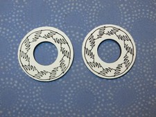 SE Racing BMX Bicycle Grip Wing Donuts in White - New