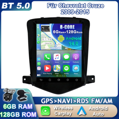  6G+128GB  Für 2009-2015 Chevrolet Cruze Android 14 Autoradio GPS CarPlay 9.7