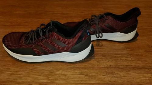 Adidas Questar Trail Athletic Running Shoe Size 11 - Black Hi-Res Red - Picture 2 of 6