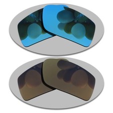 US Polarized Sky Blue Copper Lenses Replacement For-Oakley Gascan