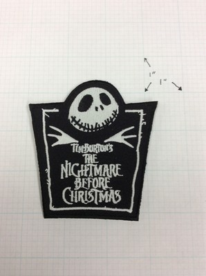 Nightmare Before Christmas Tombstone Patch Iron On Applique Gothic Punk Horror