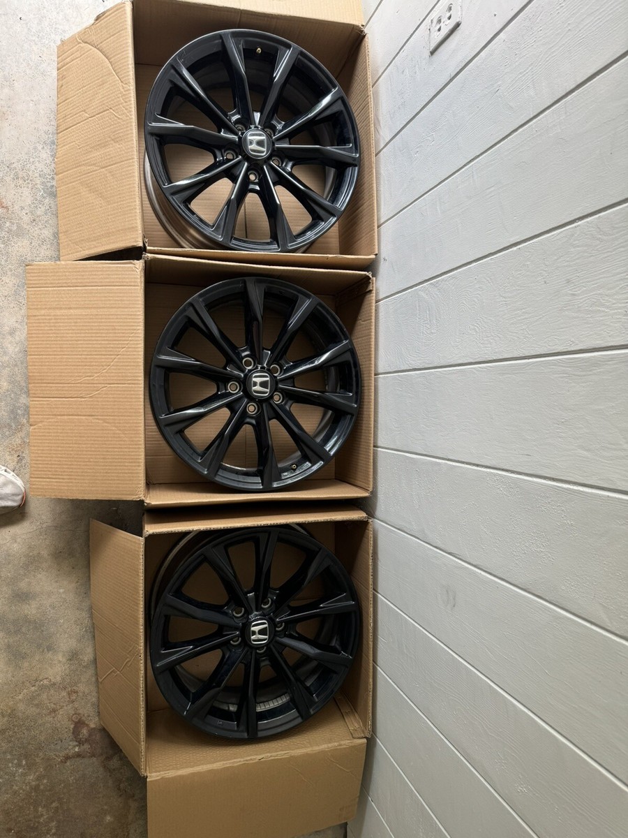 ◆RIETI◆ BLACK VEE RT 4051 C1 RTX SL01 Gloss Black Wheel Rims, 16x7, 5x114.3 Bolt Pattern