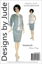 Classic Suit Doll Clothes Sewing Pattern for 45.5cm Iplehouse FID BJD dolls