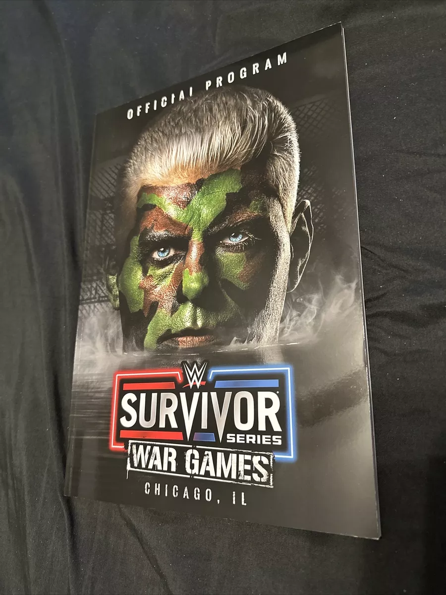 WWE SURVIVOR SERIES 2023 OFFICIAL PROGRAM! CM PUNK CODY RHODES WAR GAMES  REIGNS