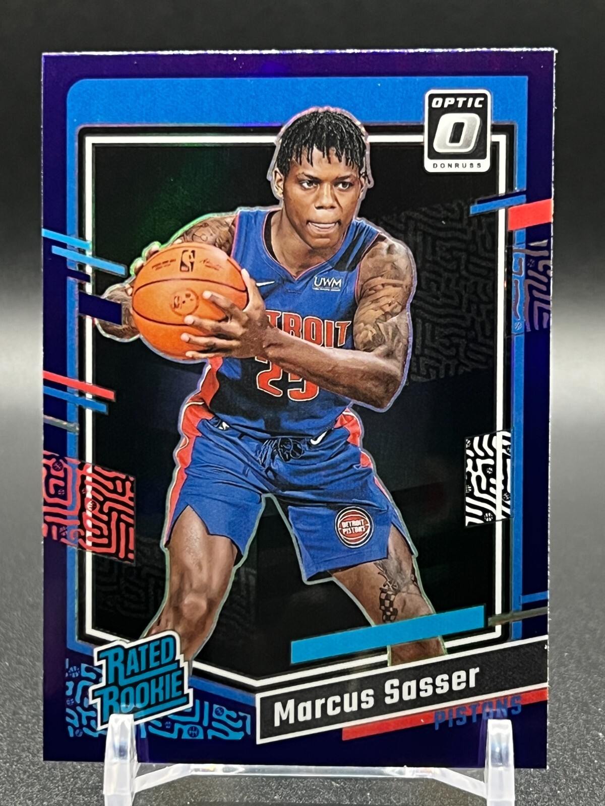 2023-24 Panini Donruss Optic - Rated Rookie Purple Prizm #242 Marcus Sasser (RC)