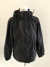 White Rock Snow Gear Black Jacket Waterproof Hooded Jacket Size 10 Windbreaker