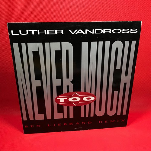 LUTHER VANDROSS Never Too Much Remix '89 1989 UK 3-track 12" vinyl single