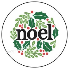 NOEL HOLLY CHRISTMAS ENVELOPE SEALS LABELS STICKERS PARTY FAVORS
