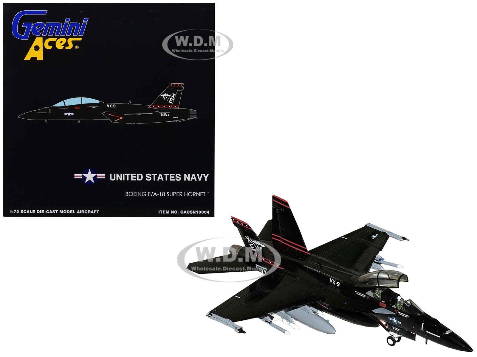 BOEING F/A-18 SUPER HORNET AIRCRAFT VX-9 VAMPIRES 1/72 BY GEMINIJETS GA10004