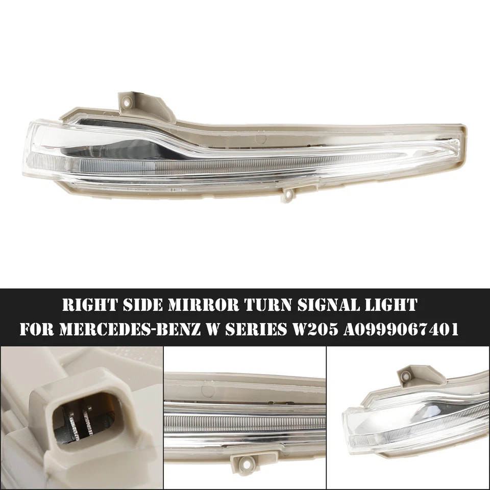 Right Side Mirror Turn Signal Light For Mercedes-Benz W Series W205 A0999067401 - Imagem 4 de 4