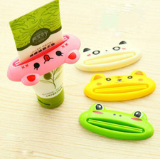 2x Cartoon Animal Toothpaste Tube Squeezer Cartoon Paste Dispenser Roll Holder H