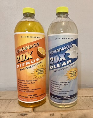 ADVANAGE 20X Multi-Purpose Cleaner Citrus & Clear 2 Pack - Free Shipping