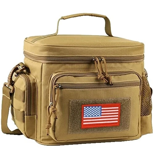 Тканевые коричневые ланч-боксы