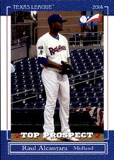 2014 Texas League Top Prospects #2 Raul Alcantara Dominican Republic DR Card