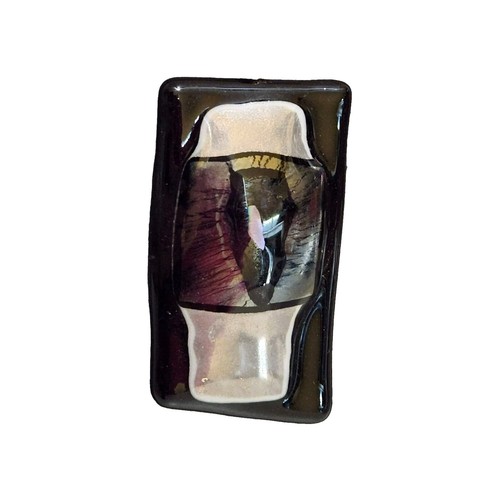 Yunik Handcrafted Murano glass 36mm watch genuine leather  display picture 1