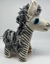 Hand Sewn Stuffed Animal Zebra Plush Toy 9  