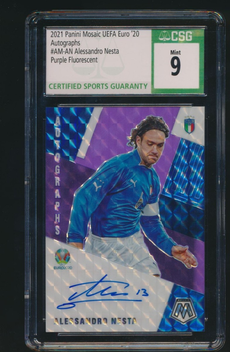 2021 Mosaic Euro Purple Fluorescent ALESSANDRO NESTA