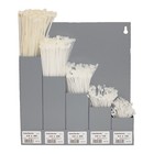 Kabelbinder 500 Stück Set Weiß Verschiedene Größen mit Wandhalter Gambit