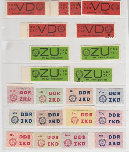 Lot DDR ZKD postfrisch