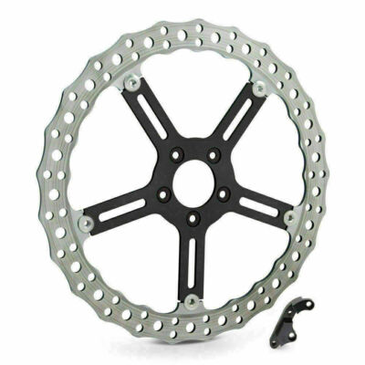 Arlen Ness Left Side Rotor Wave 15'' Big Brake Kit Disc 06-18 Harley Softail Dyna