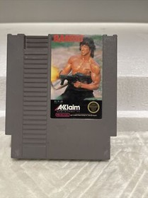 Rambo Nintendo Nes Cleaned & Tested Authentic