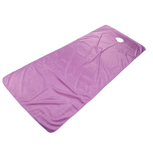Beauty Salon Bedsheet Short Plush SPA Massage Table Thicken Bed Cover With O ESP - Picture 1 of 12