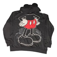 Disney Parks Walt Disney World Mickey Mouse with Ears Hoodie Sweatshirt L