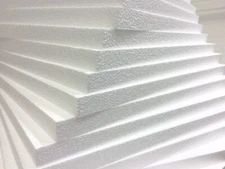Styrofoam Sheets 12 x 12 x 3/4 Inch -16 Pcs Insulation Foam Arts Crafts Shipping