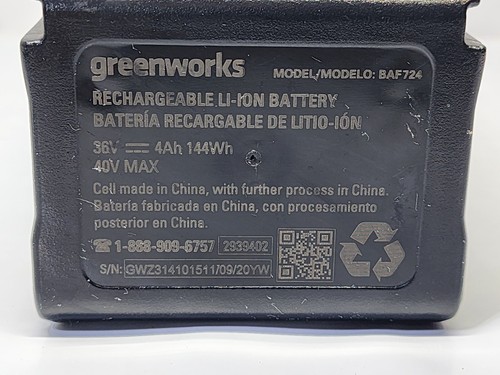 Аккумулятор greenworks baf724
