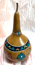 Southwest Painted Gourd - Signed