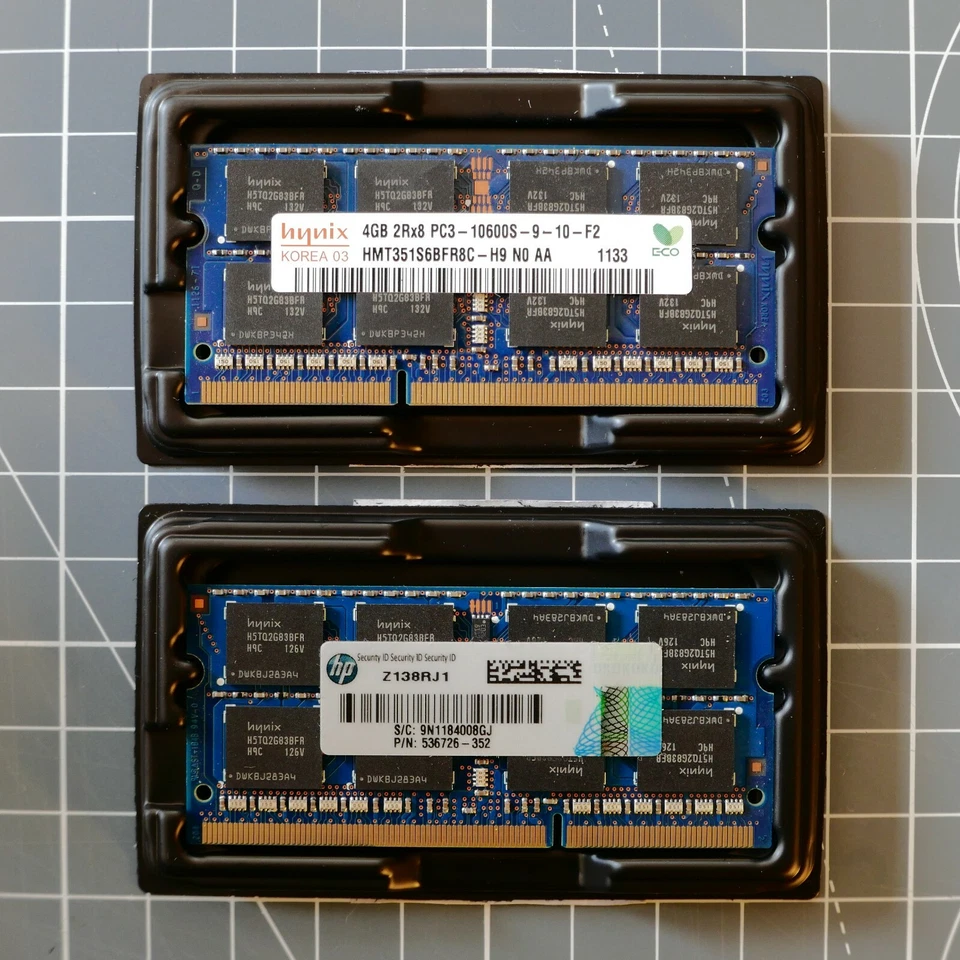 Hewlett-Packard 4gb Ddr3 1333mhz Pc - SET OF 2 SIMMS - Image 4 of 4