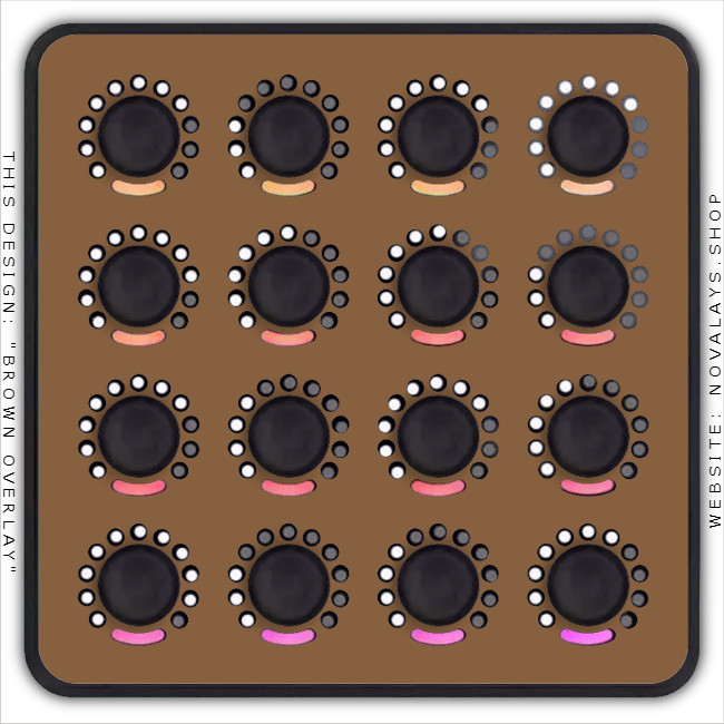 Brand new colour fascia overlay / skin for the DJ Techtools Midi Fighter Twister