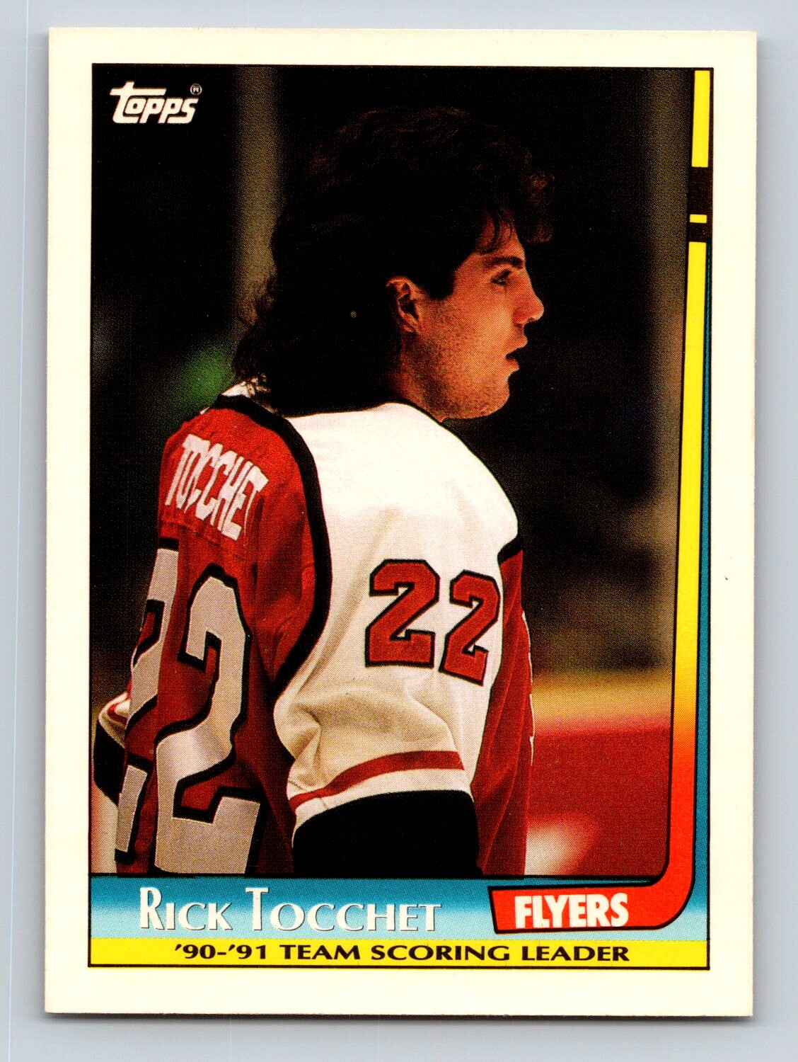 Rick Tocchet 1991-92 Topps Team Scoring Leaders #13 Philadelphia Flyers