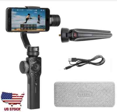 Zhiyun Smooth 4 3-Axis Smartphone Gimbal Stabilizer + tripod USB cable Handheld