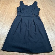 White House Black Market Dress Women 0 Black Career Work Sleeveless Ponte Knit
