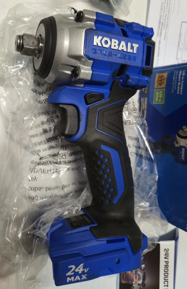 Kobalt 1/2in Compact Impact Wrench #5645469 24v Max Brushless Used - Image 2 of 4