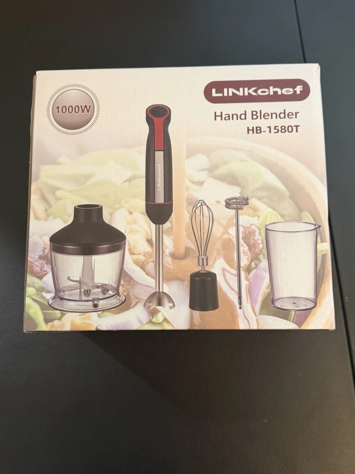 LinkChef HB-1580T 5-in-1 Speed Immersion Hand Blender Black
Opens in a new window or tab