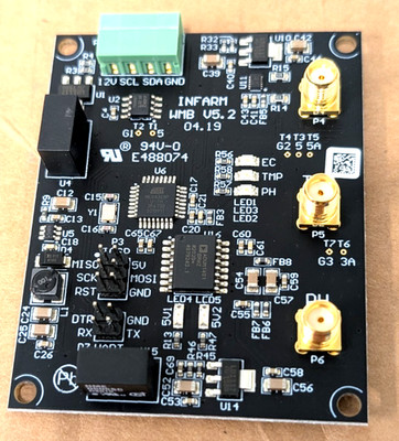 Infarm WMB V5.2 4.19 Control Board for pH/EC/Temp Monitoring