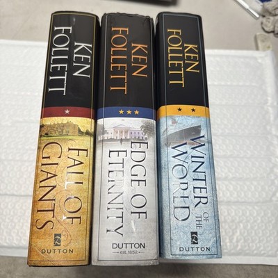Ken Follett Century Trilogy COMPLETE Set Hardcover HCDJ All 1st Editions!
