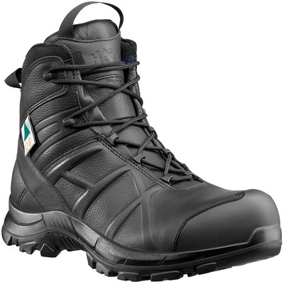 HAIX Black Eagle Safety 55 Mid, Side-Zip, Mens Boots, Black, 13 : 620012XW-13